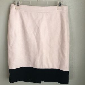 J.Crew White Wool Pencil Skirt-Size 0!